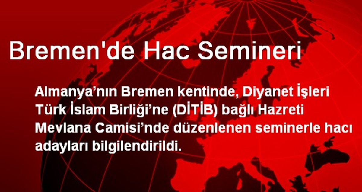 Bremen\'de Hac Semineri