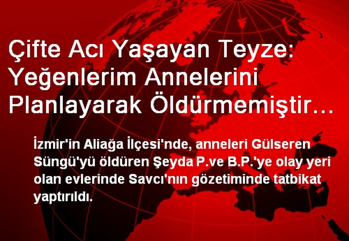 Çifte Acı Yaşayan Teyze: Yeğenlerim Annelerini Planlayarak Öldürmemiştir (3)