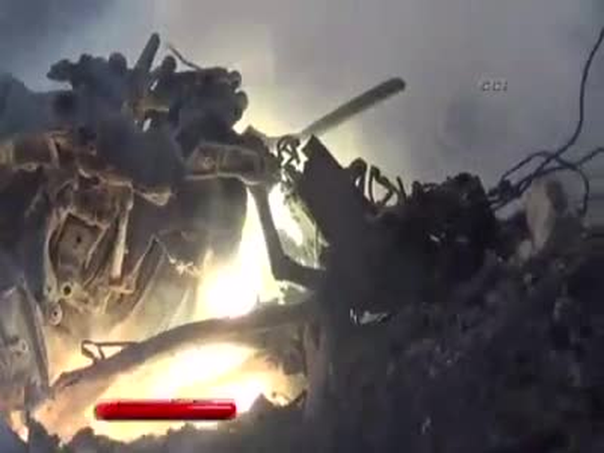 Düşürülen Helikopterin Enkaz Görüntüleri Ortaya Çıktı
