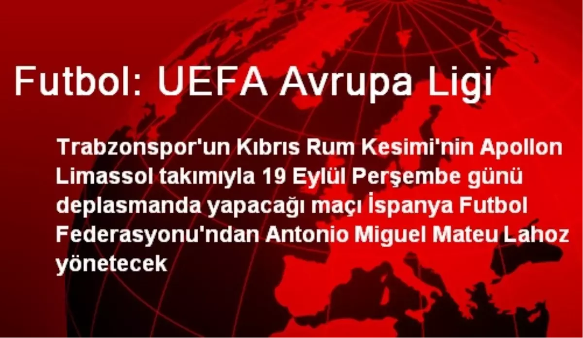 Futbol: UEFA Avrupa Ligi