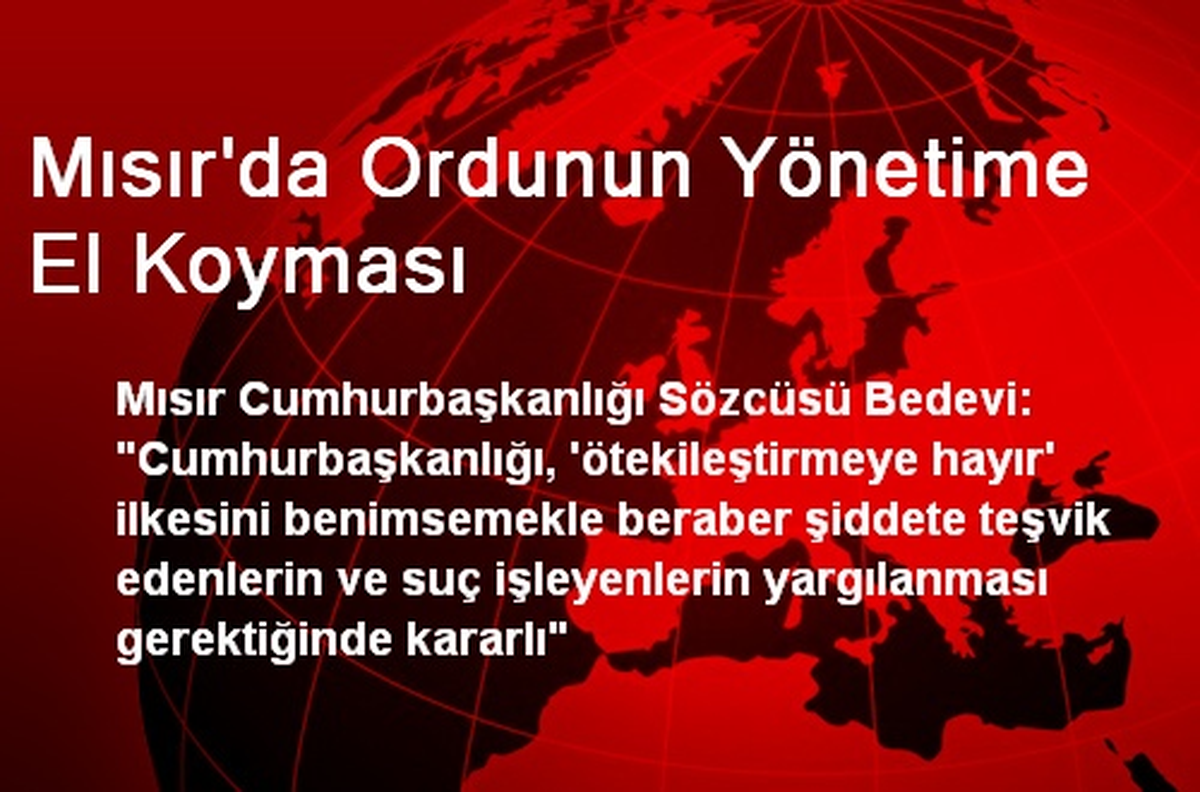 Mısır\'da Ordunun Yönetime El Koyması