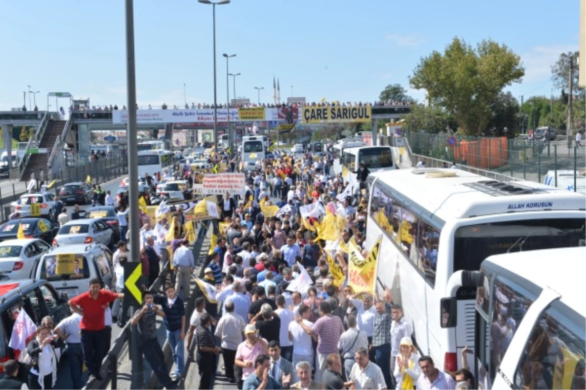 Sarıgül, Trakya Girişinde Coşkuyla Karşılandı