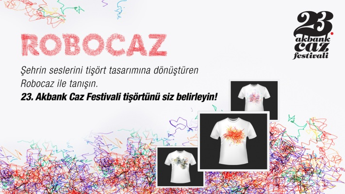 "Şehrin Sesleri"23. Akbank Caz Festivali Resmi Tişörtüne Hayat Verdi