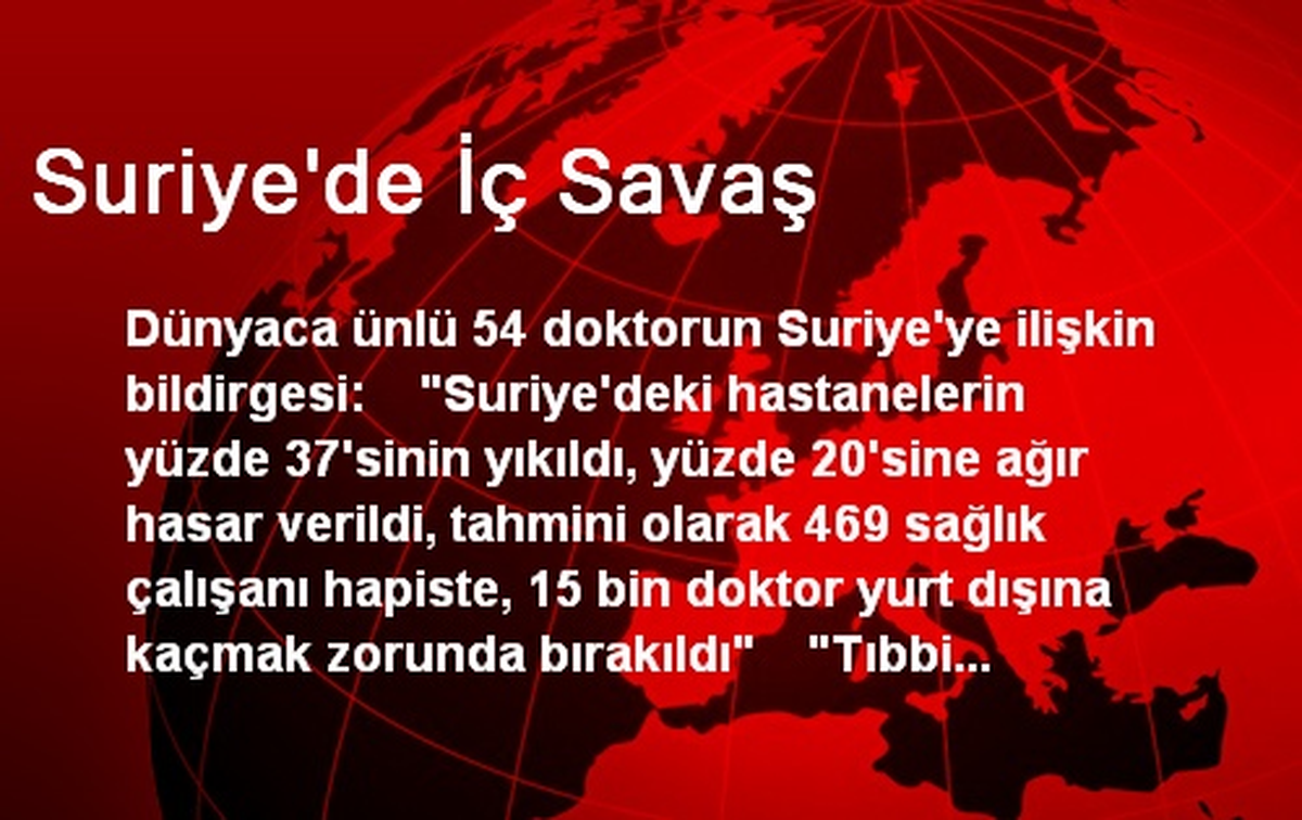Suriye\'de İç Savaş
