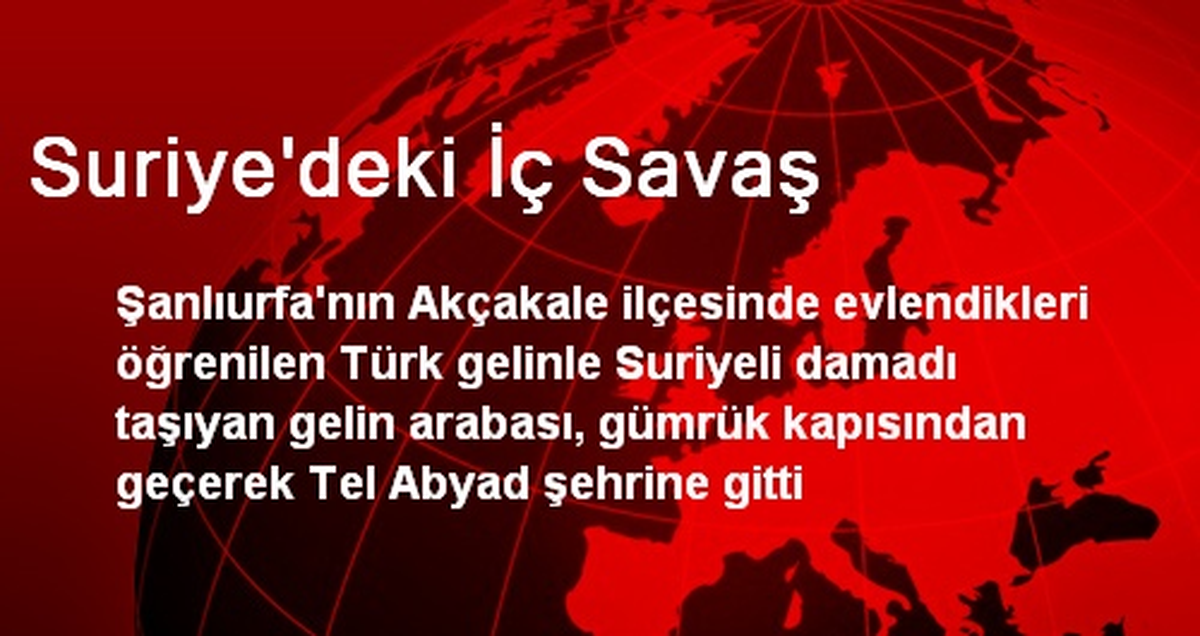 Suriye\'deki İç Savaş