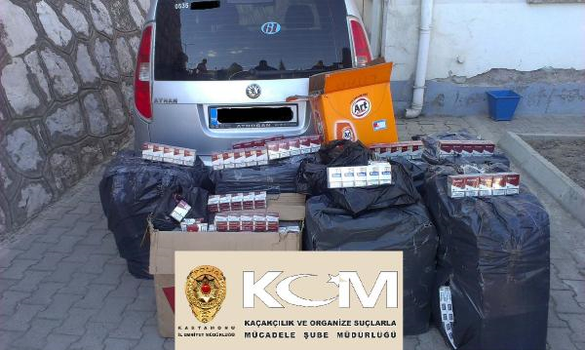 Tosya\'da 7 Bin 168 Paket Kaçak Sigara Ele Geçirildi