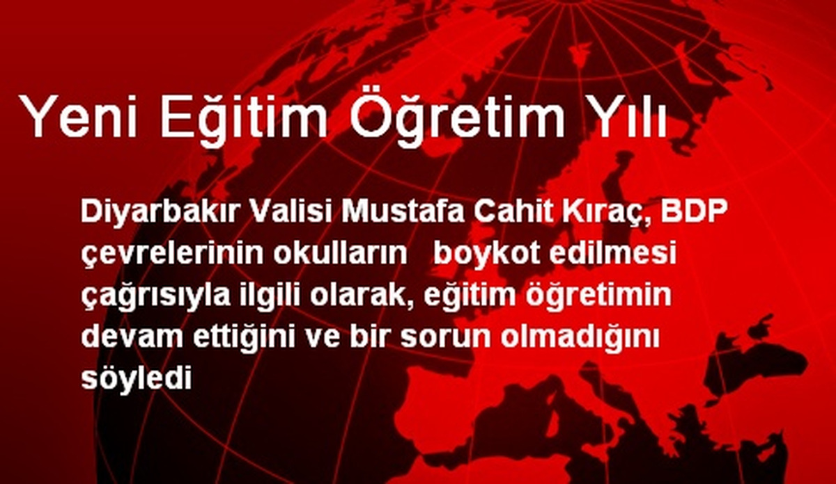 Yeni Eğitim Öğretim Yılı
