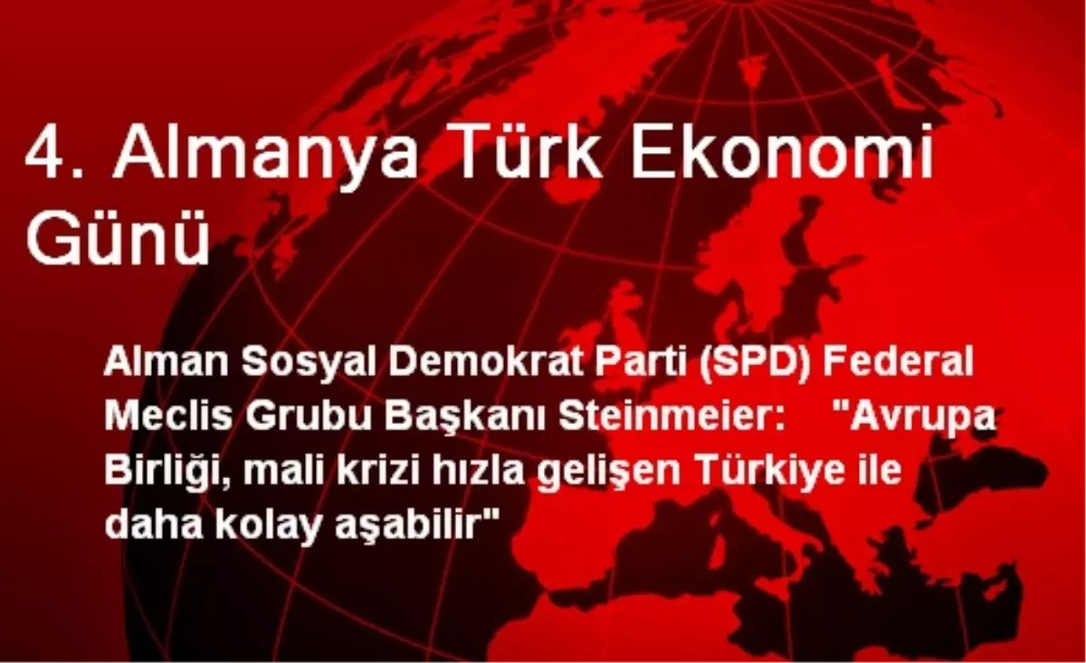 4. Almanya Türk Ekonomi Günü