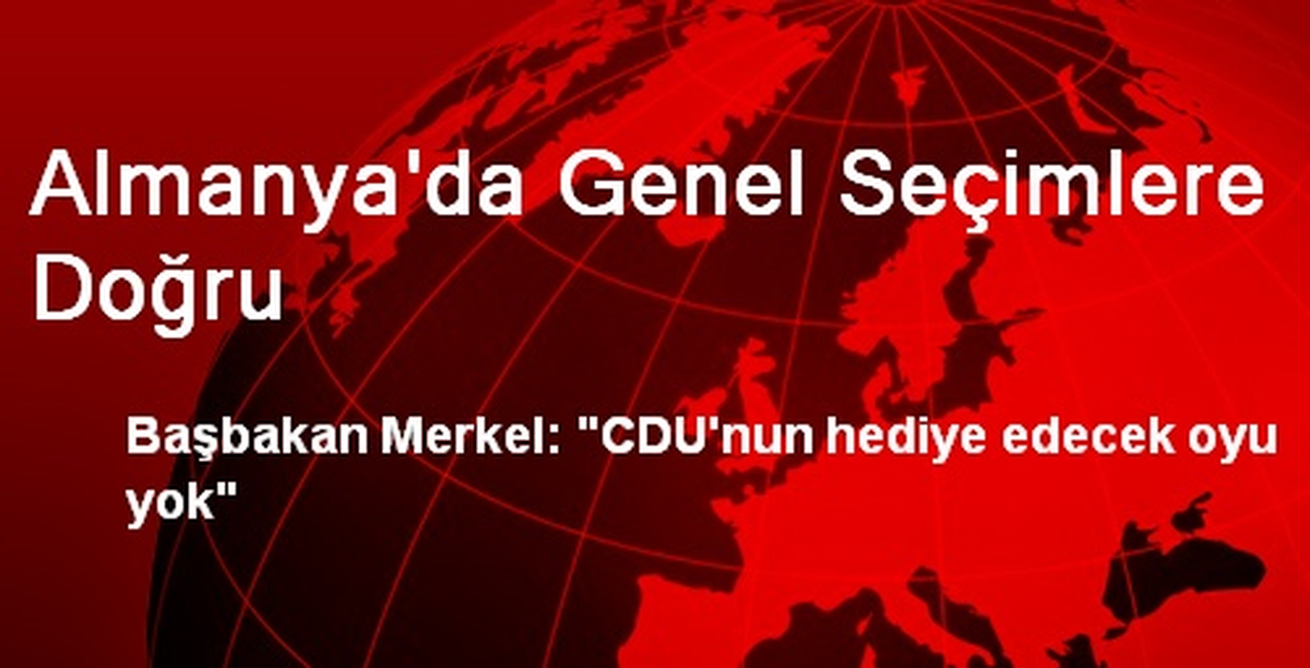 Almanya\'da Genel Seçimlere Doğru
