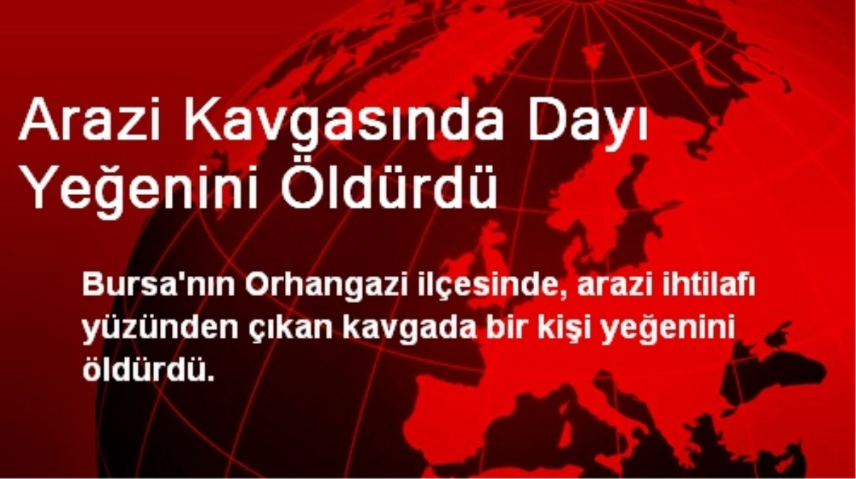 Arazi Kavgasında Dayı Yeğenini Öldürdü