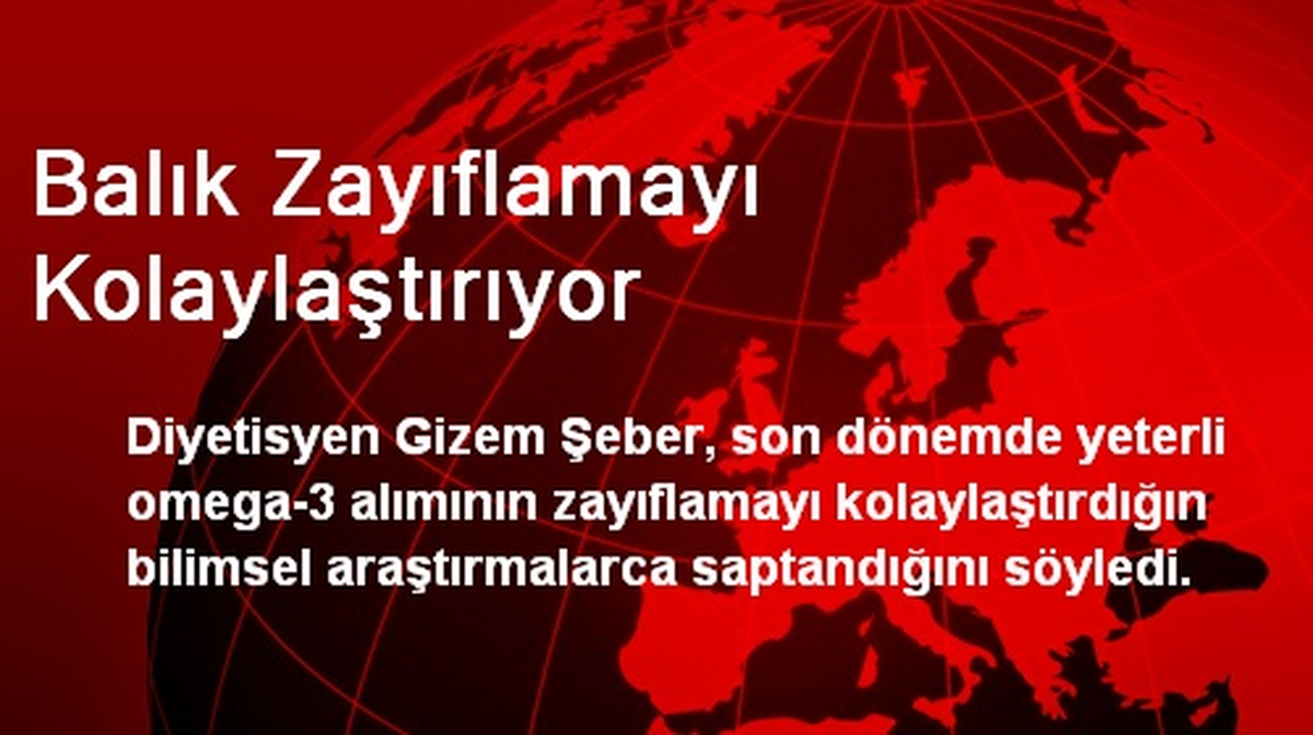 Balık Zayıflamayı Kolaylaştırıyor