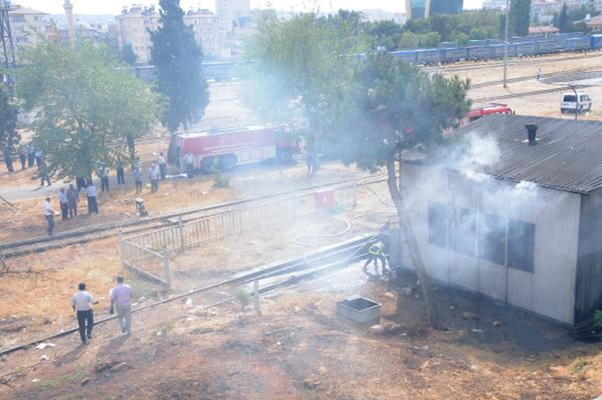 Gaziantep\'te TCDD Deposunda Yangın
