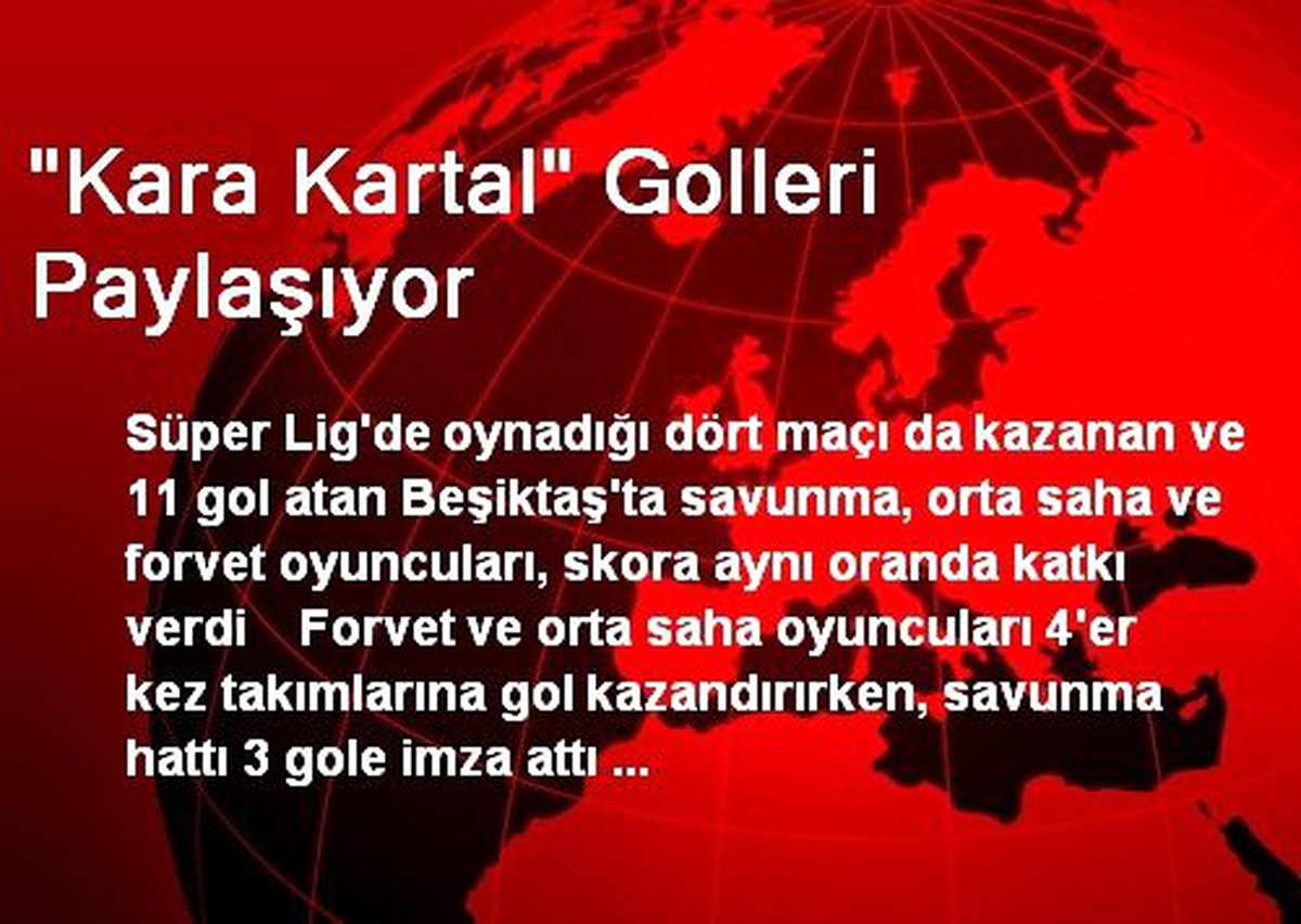 "Kara Kartal" Golleri Paylaşıyor