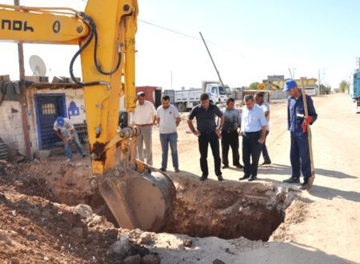 Kızıltepe Belediyesi 6 Bin 300 Metre Su Hattı Döşedi