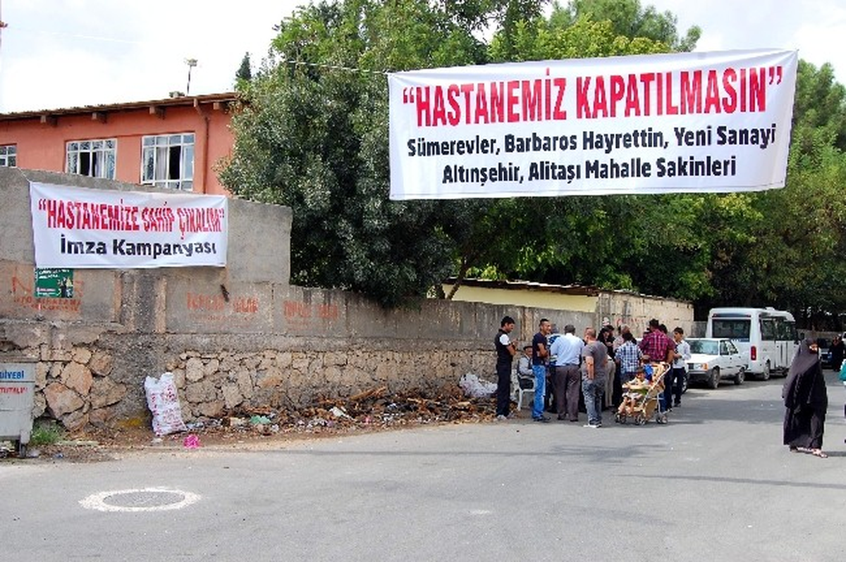 Mahalle Sakinleri \'Hastanemiz Kapatılmasın\' Kampanyası Başlattı