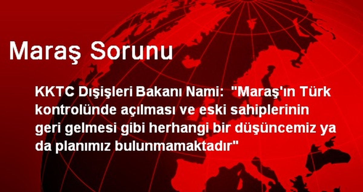 Maraş Sorunu