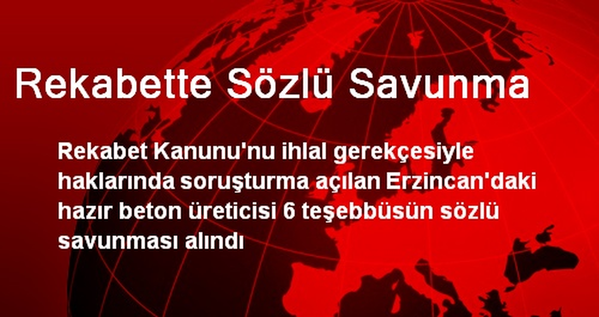 Rekabette Sözlü Savunma