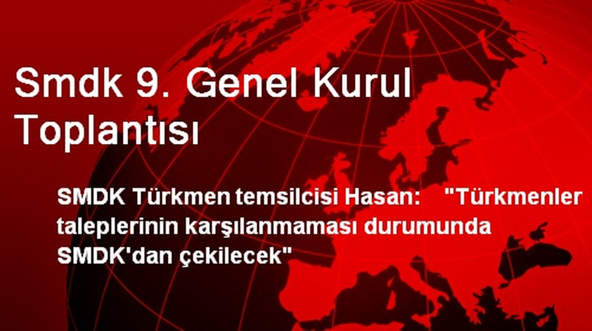 Smdk 9. Genel Kurul Toplantısı