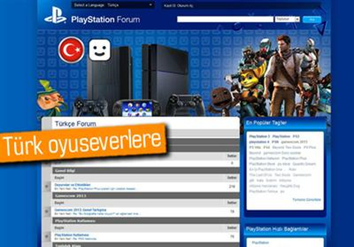 Sony\'den Türkçe Playstation Forum