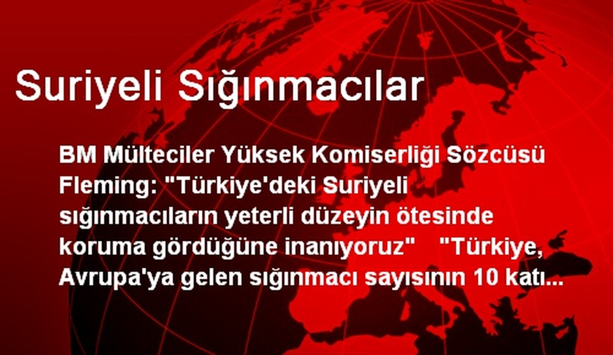 Suriyeli Sığınmacılar