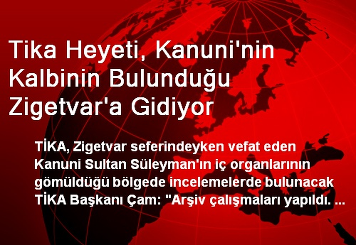 Tika Heyeti, Kanuni\'nin Kalbinin Bulunduğu Zigetvar\'a Gidiyor