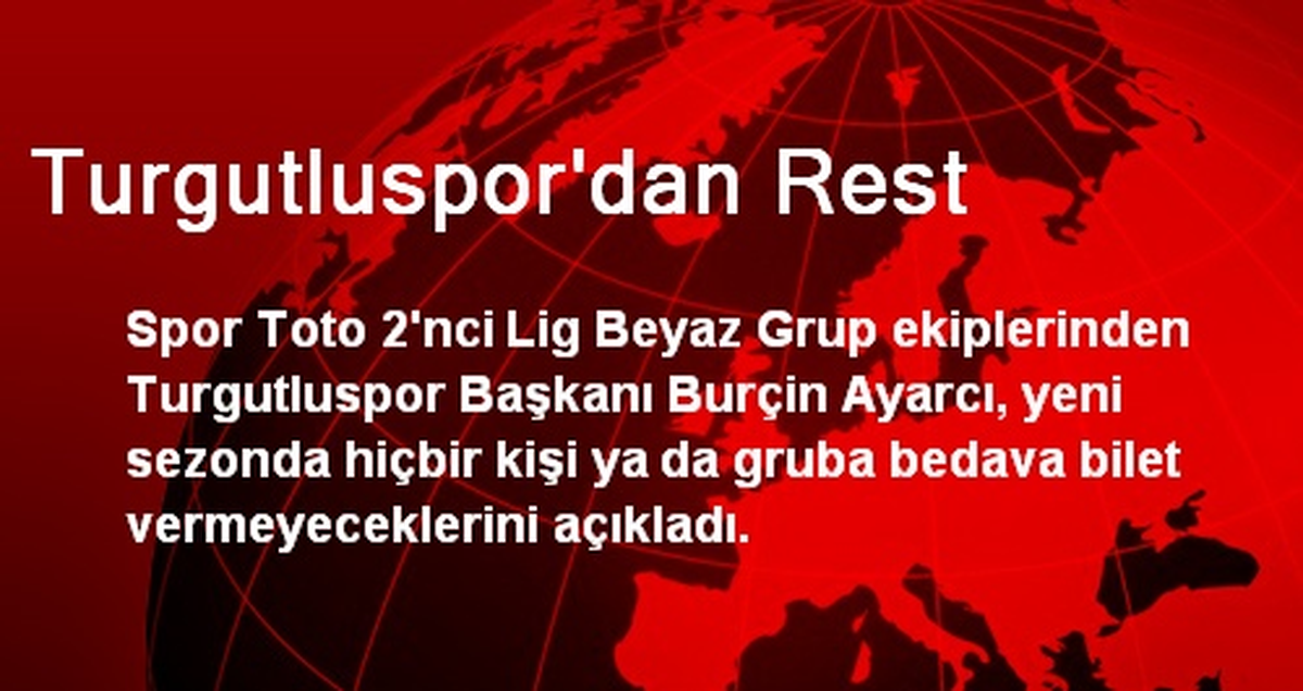 Turgutluspor\'dan Rest
