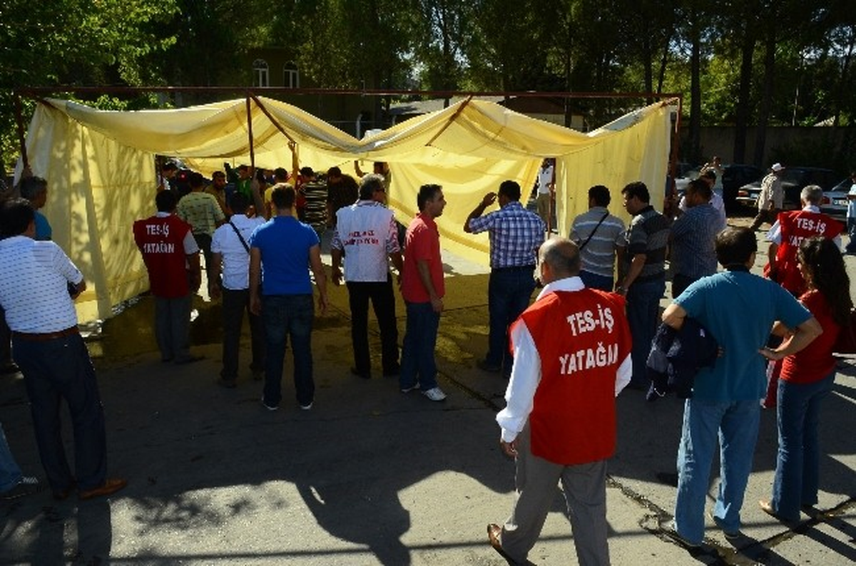 Yatağanlı Enerji ve Maden İşçileri Direniş Çadırı Kurdu