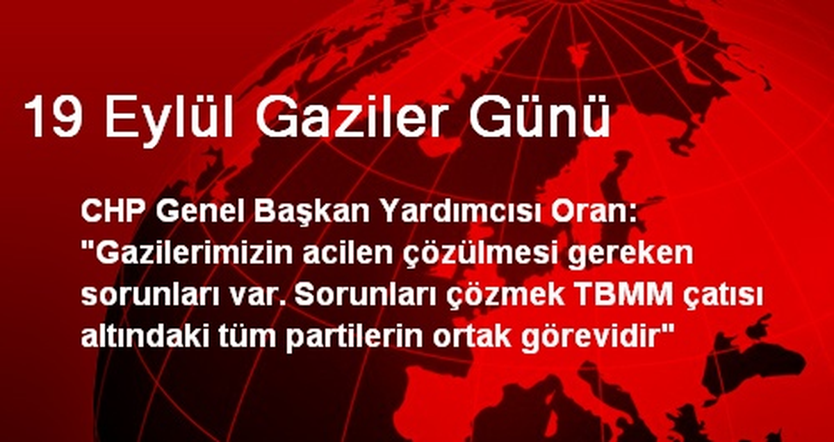 19 Eylül Gaziler Günü