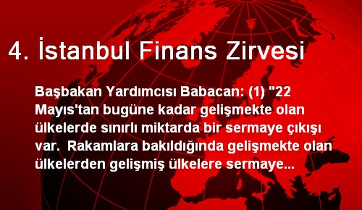 4. İstanbul Finans Zirvesi