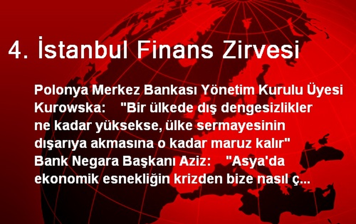 4. İstanbul Finans Zirvesi