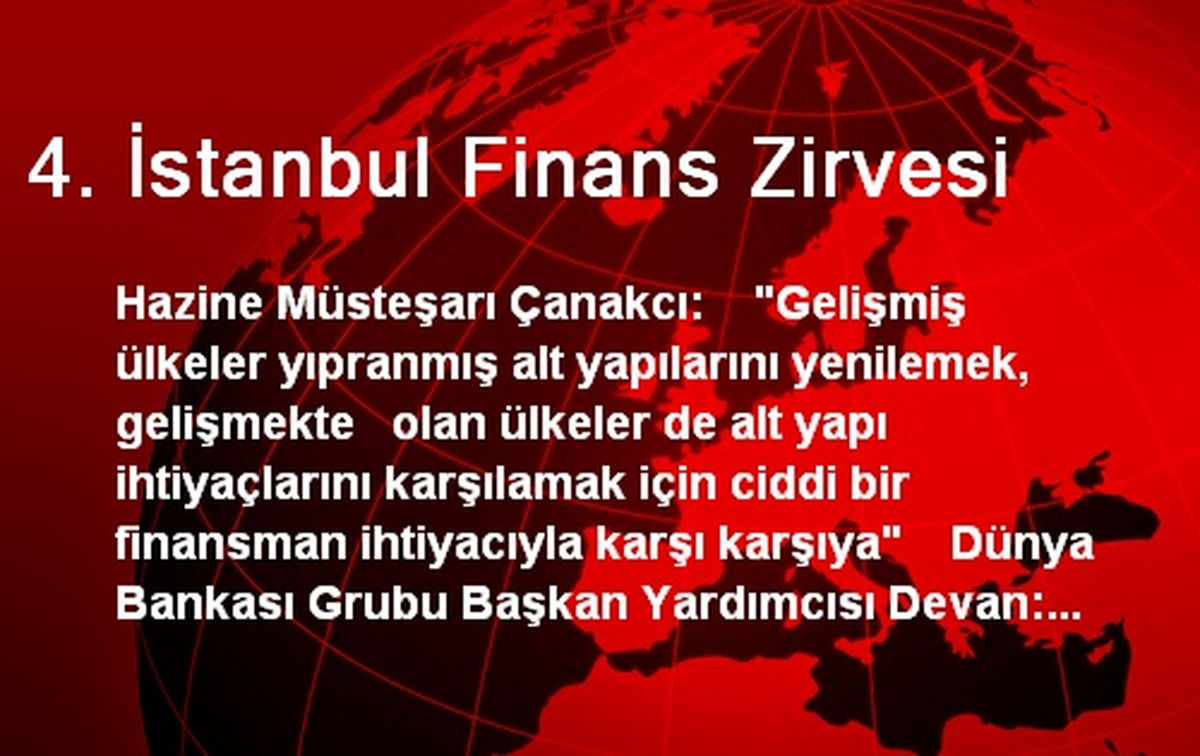 4. İstanbul Finans Zirvesi