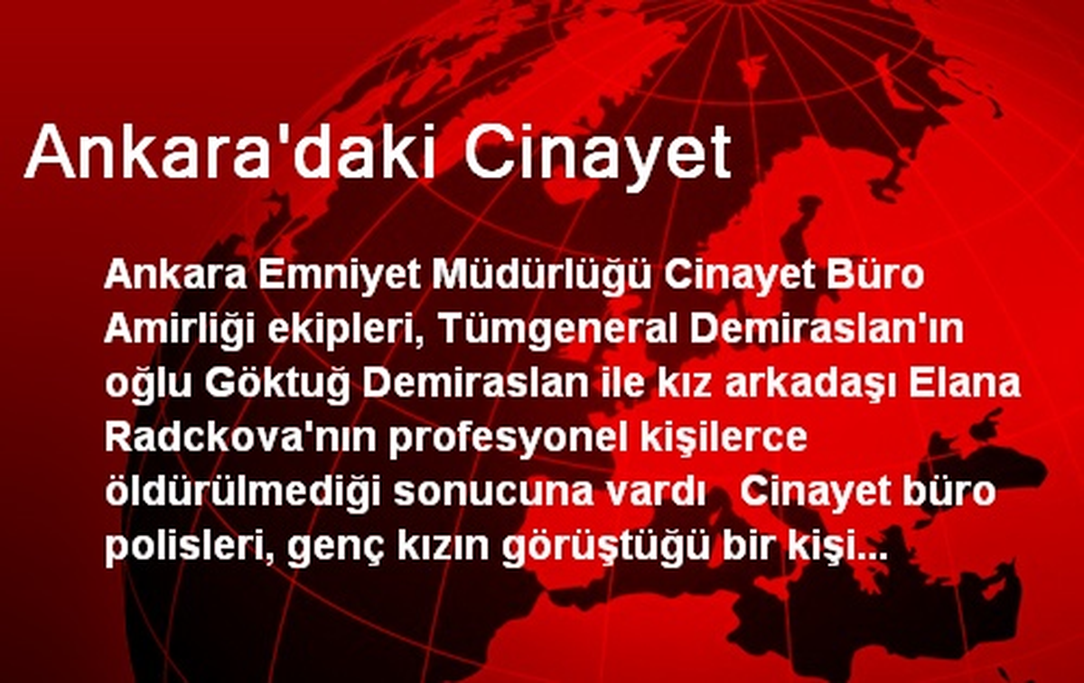 Ankara\'daki Cinayet