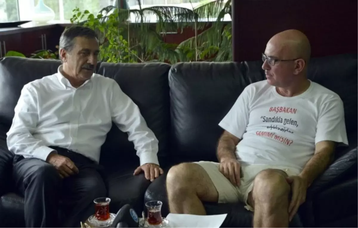 Bisikletli Başkan Güler, Ataç'ı Ziyaret Etti