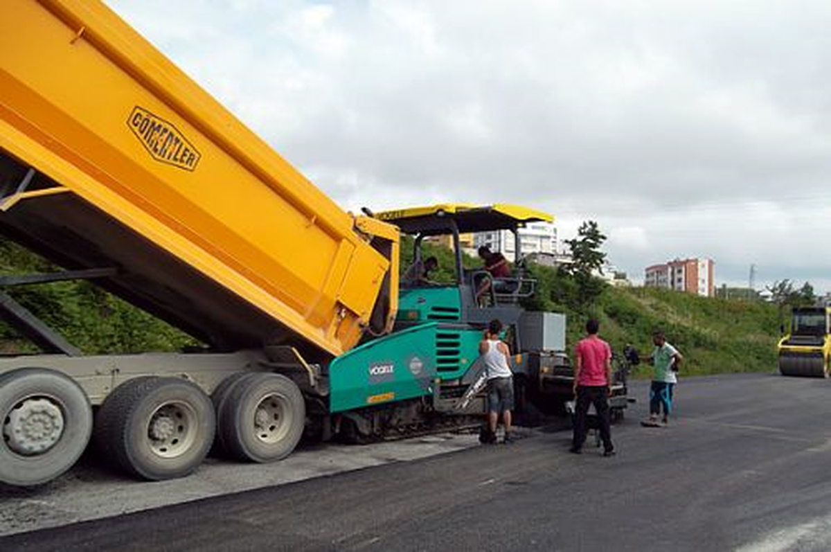 Erğli\'de Asfaltlama Çalışmaları