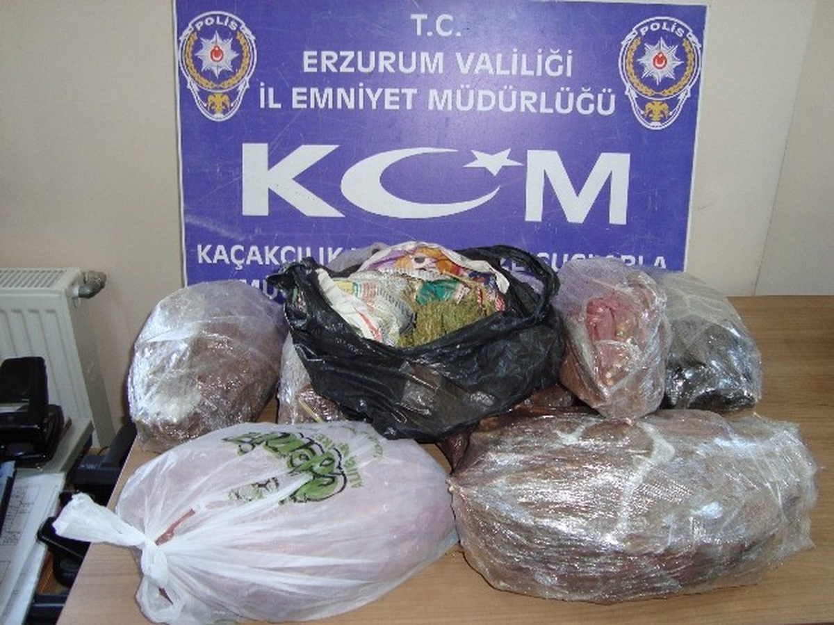Erzurum\'da 6 Kilo 803 Gram Esrar Ele Geçirildi