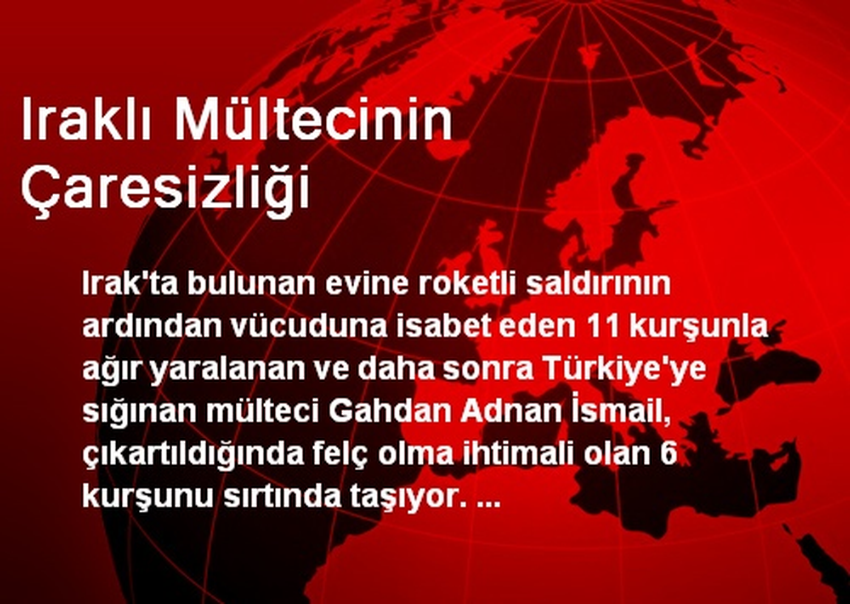 Iraklı Mültecinin Çaresizliği