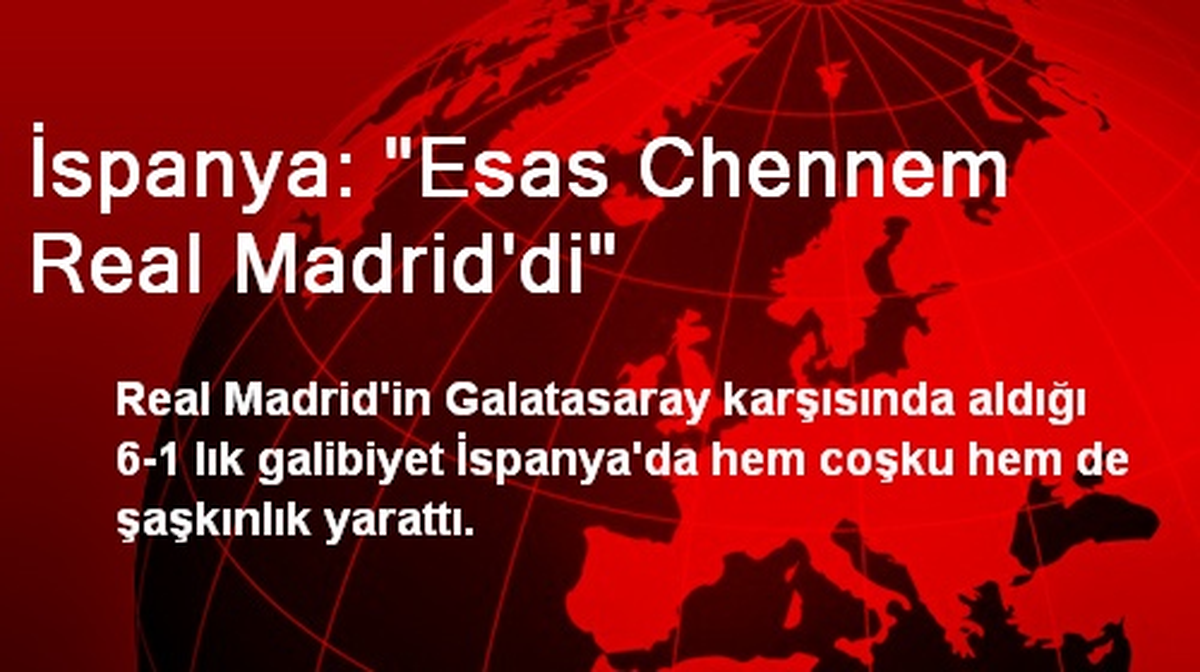 "Esas Chennem Real Madrid\'di"