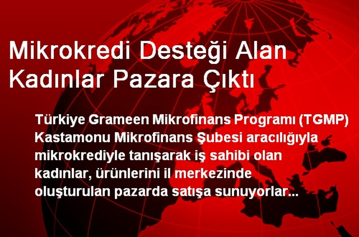 Mikrokredi Desteği Alan Kadınlar Pazara Çıktı