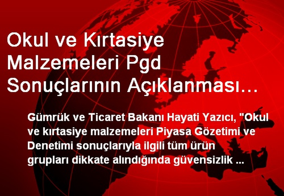 Okul ve Kırtasiye Malzemeleri Pgd Sonuçlarının Açıklanması ve Denetmen Yardımcılarının Mezuniyeti