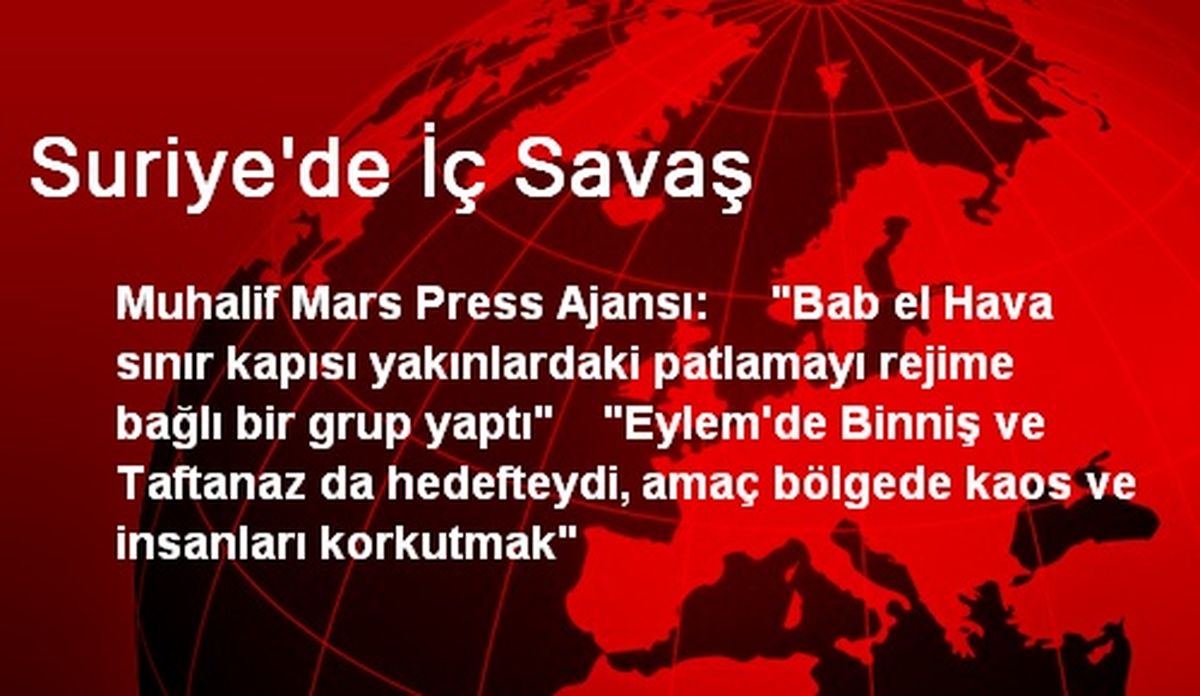 Suriye\'de İç Savaş