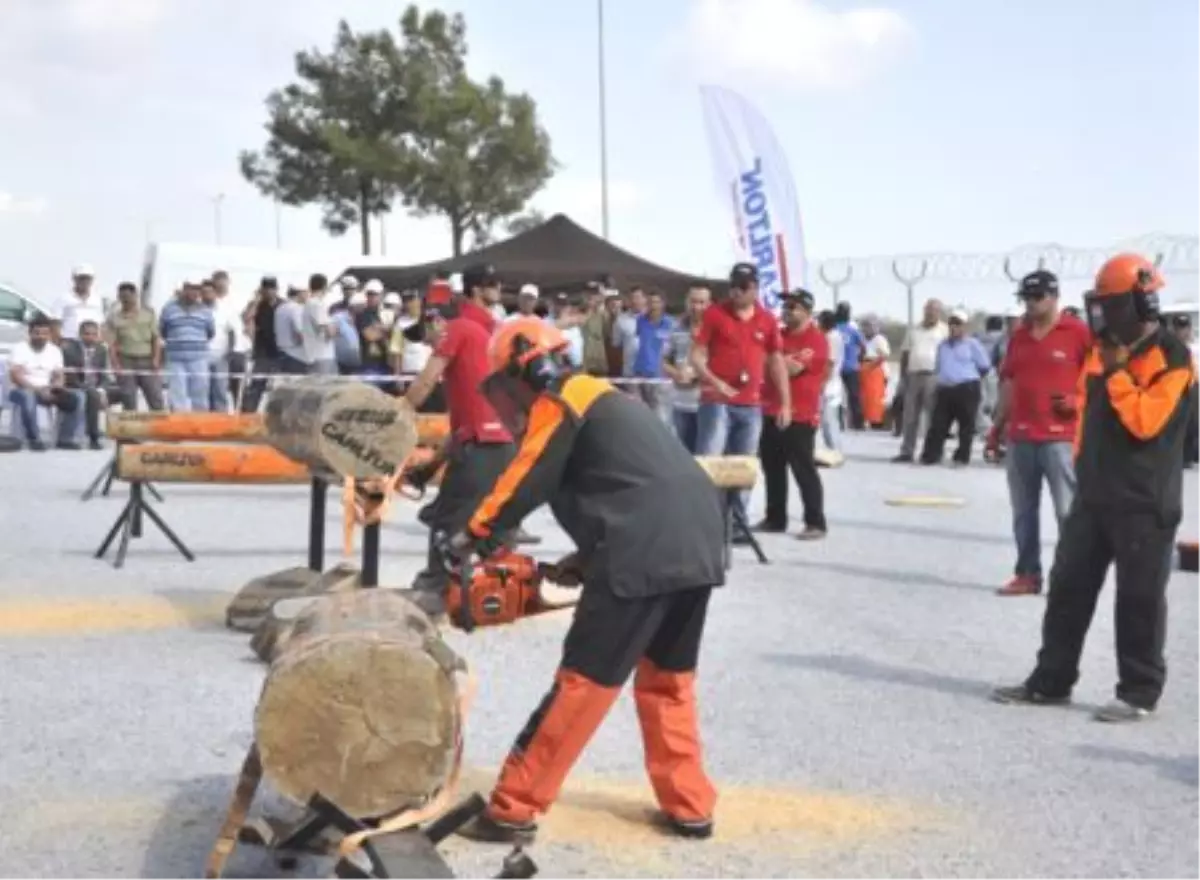 Toroslar Belediyesi Motorlu Testere Yarışması Düzenledi