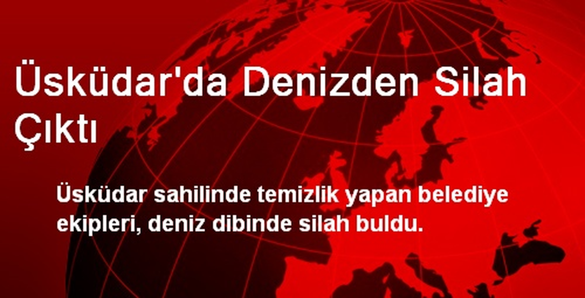 Üsküdar\'da Denizden Silah Çıktı