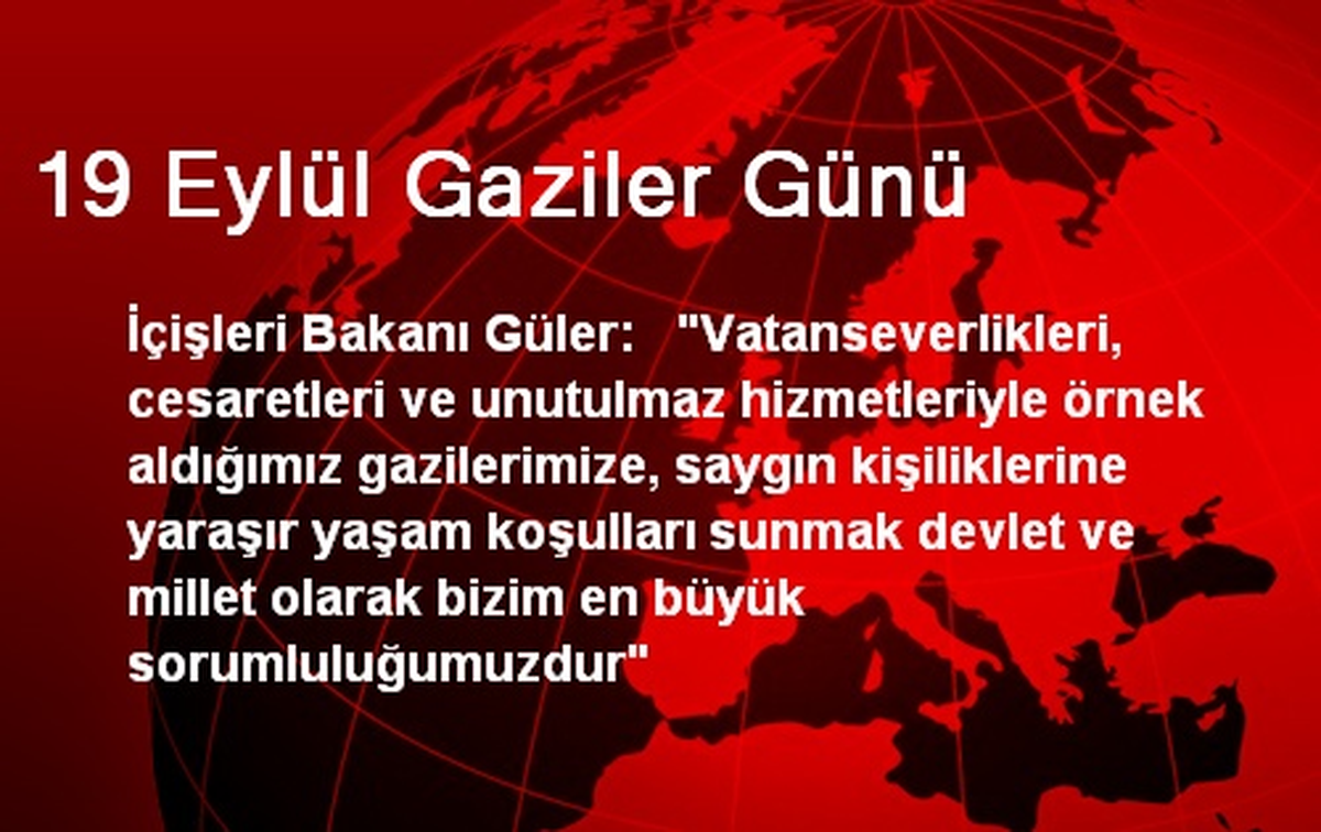 19 Eylül Gaziler Günü