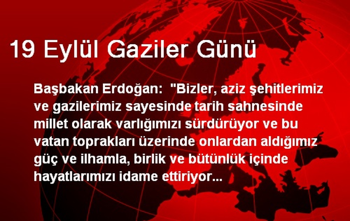 19 Eylül Gaziler Günü