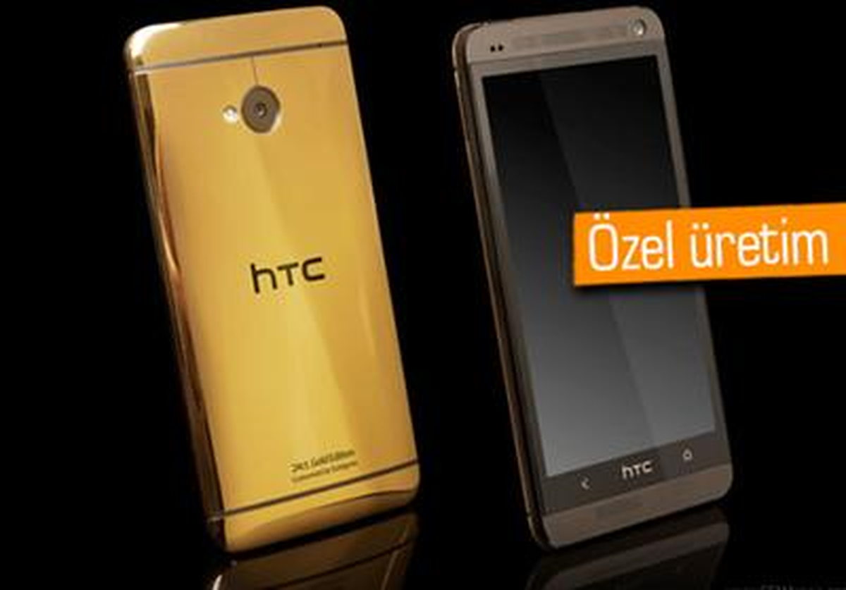 24 Ayar Altın Kaplamalı Htc One
