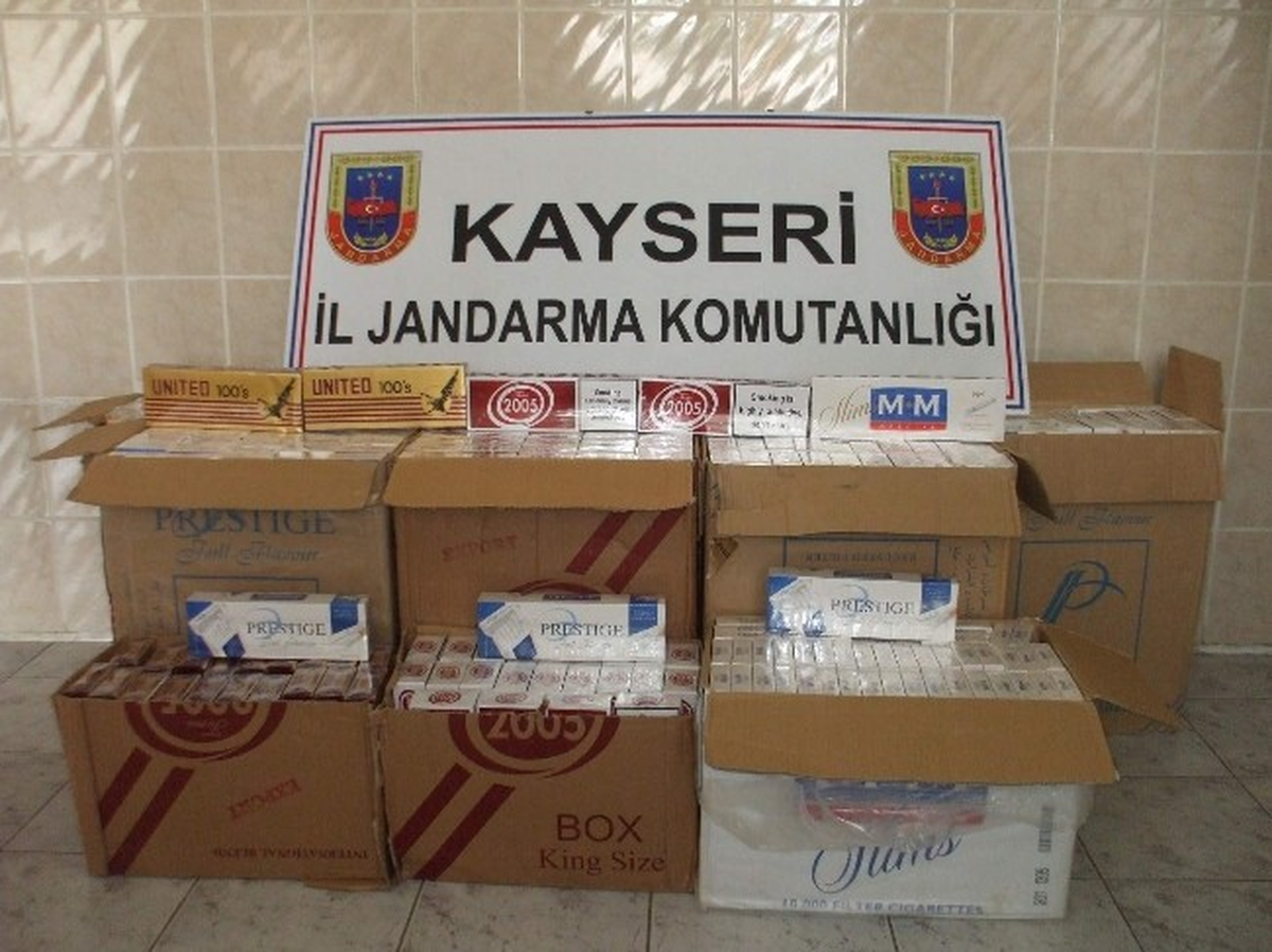 25 Bin Paket Kaçak Sigara Ele Geçirildi