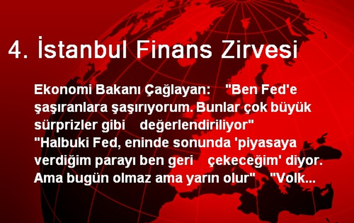 4. İstanbul Finans Zirvesi