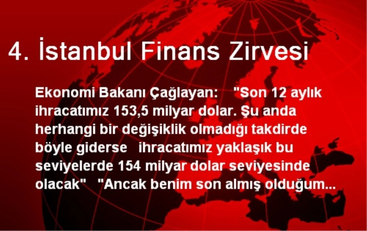 4. İstanbul Finans Zirvesi