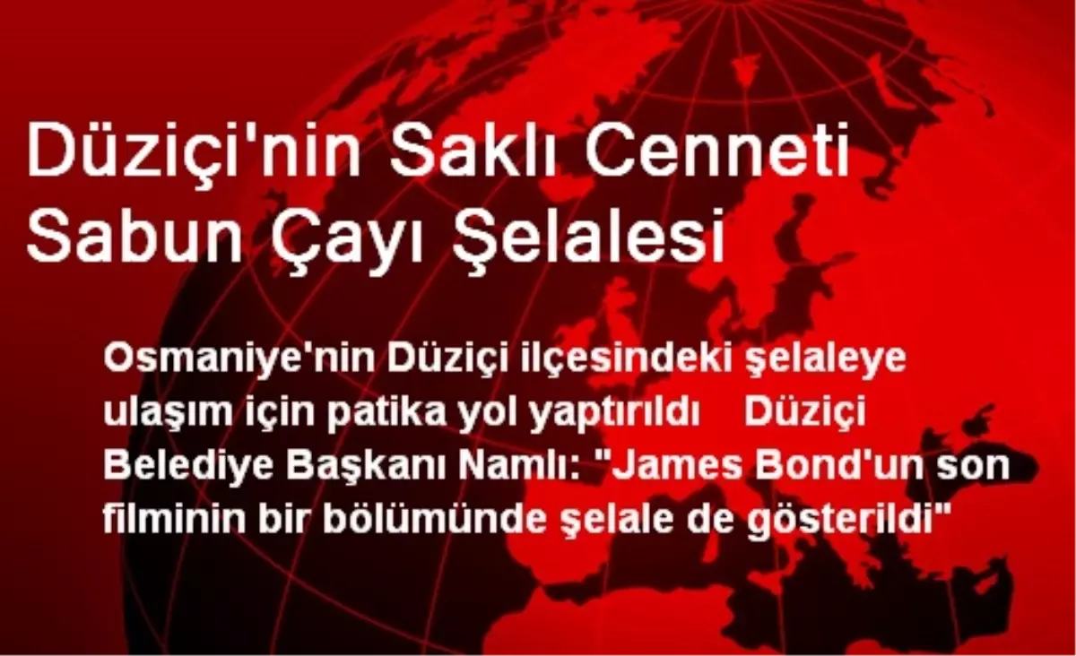 Düziçi'nin Saklı Cenneti Sabun Çayı Şelalesi