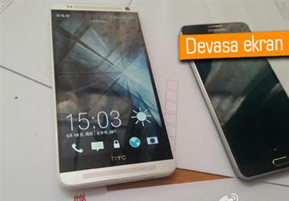 Htc One Max ve Galaxy Note 3 Yan Yana Görüntülendi